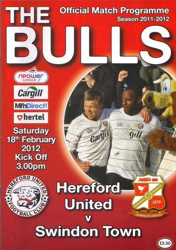<b>Saturday, February 18, 2012</b><br />vs. Hereford United (Away)